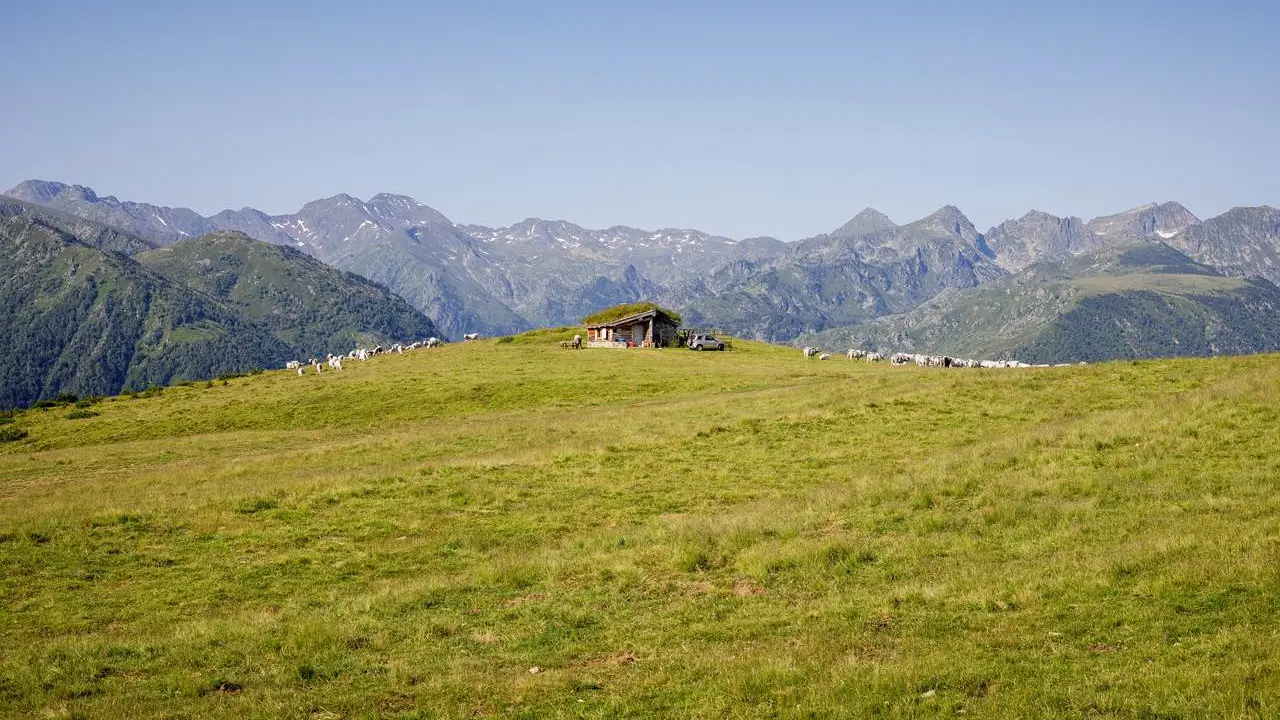 View of Beille in summer