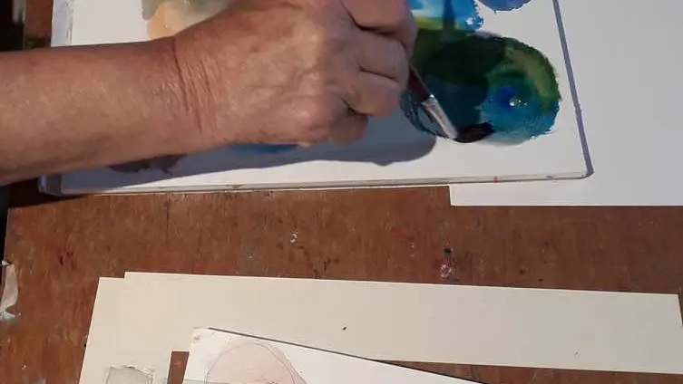 Atelier de peinture, encre et aquarelle