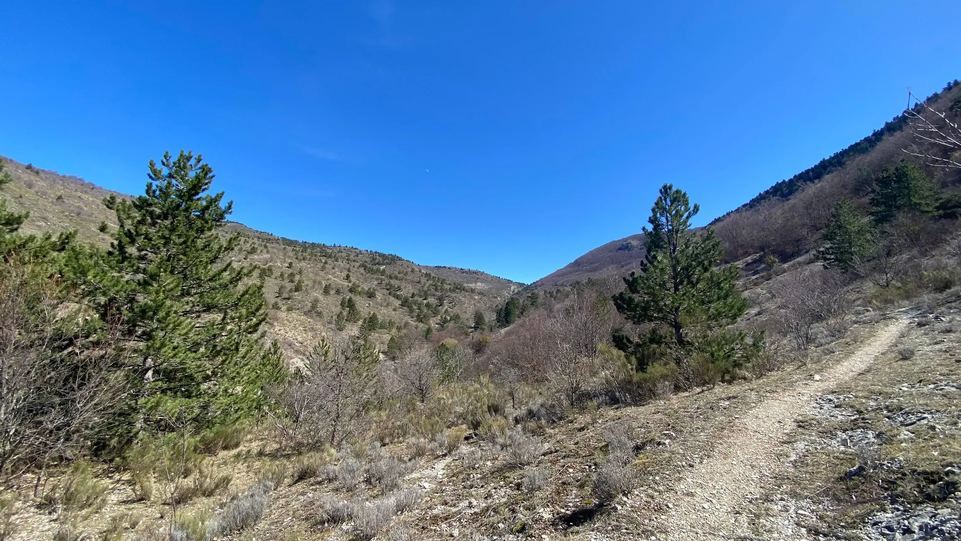 Les paysages sauvages autour d'Eourres