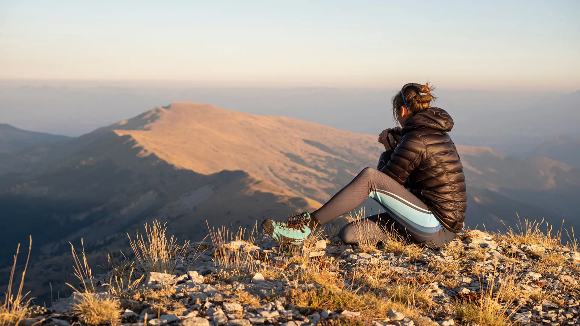 Coucher de soleil au sommet des Monges
