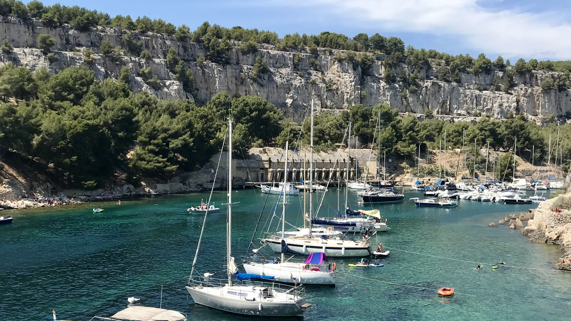 Calanque Port Miou trémie