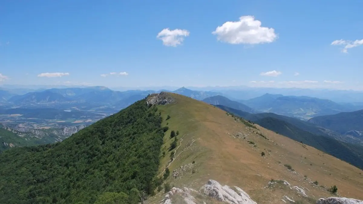 La crête depuis le sentier