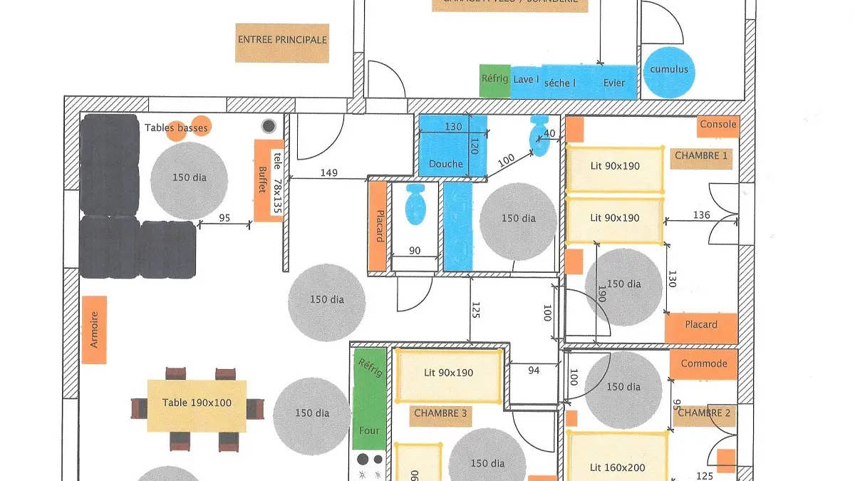 Plan du gîte