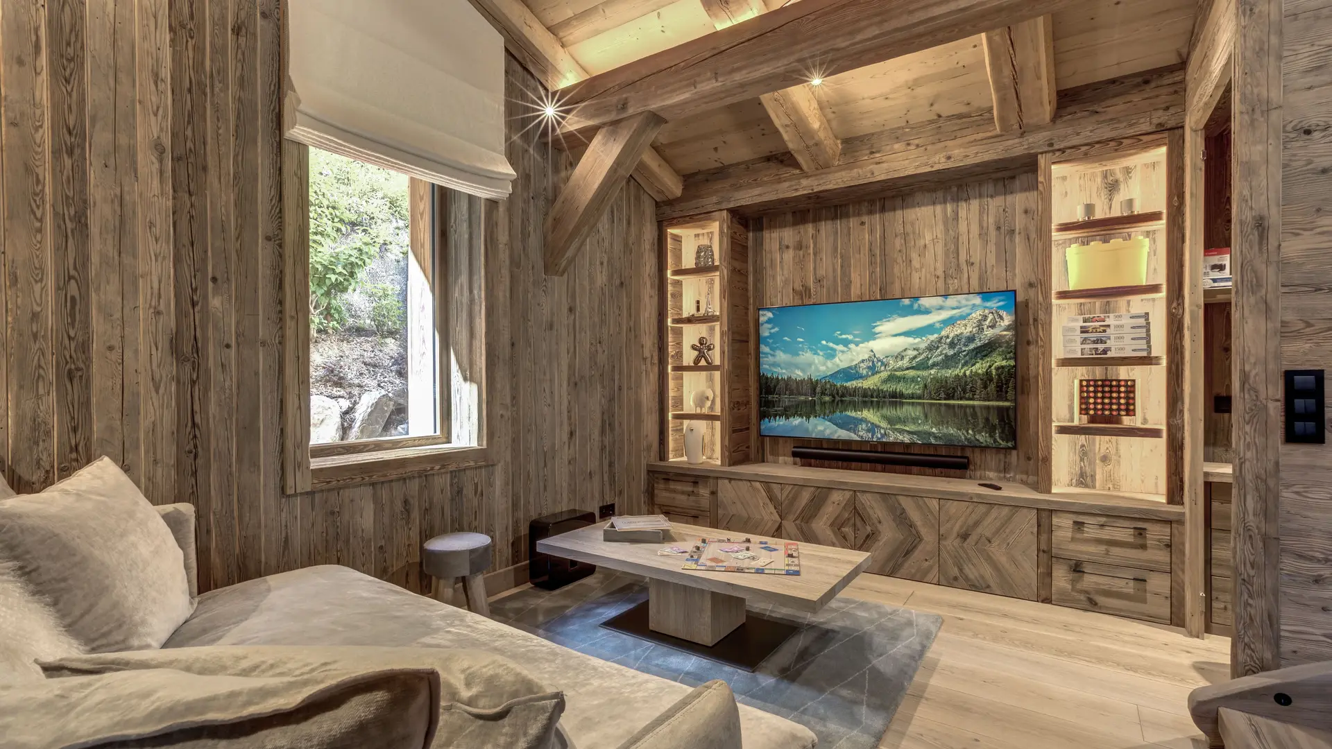 Salon TV chalet Azurite