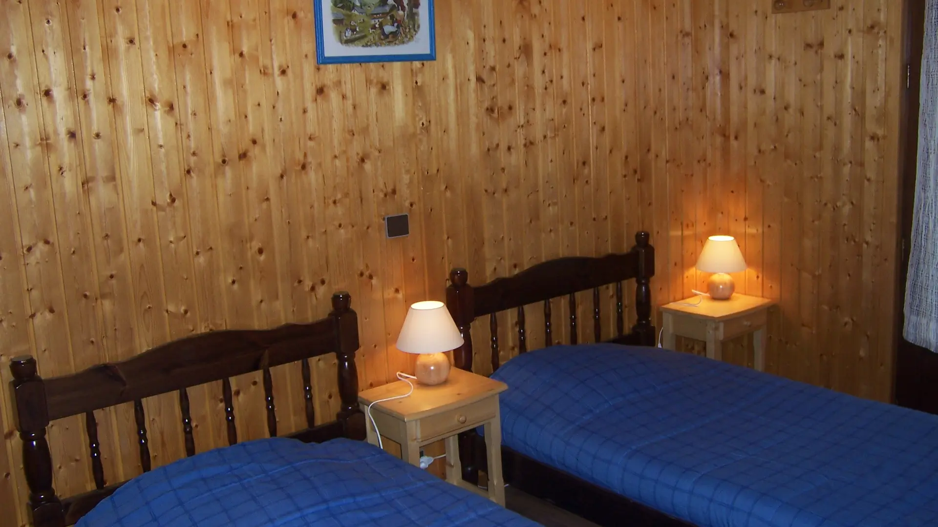 Chambre avce lits simples/Bedrooom with single beds-Charvin n°1-Le Grand-Bornand