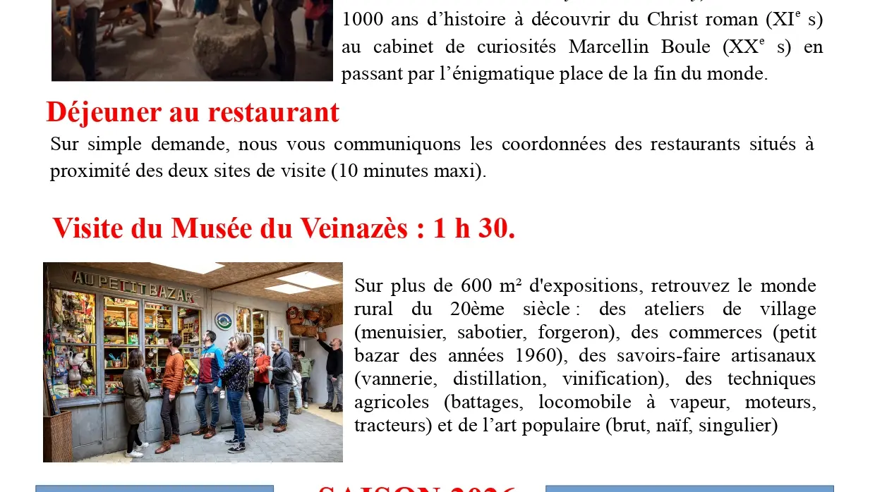 Une journée à la découverte du pays du Veinazès