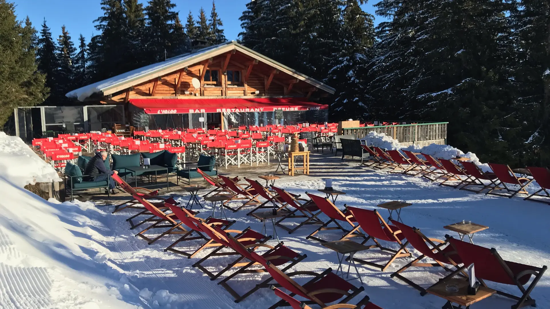 Le restaurant en hiver