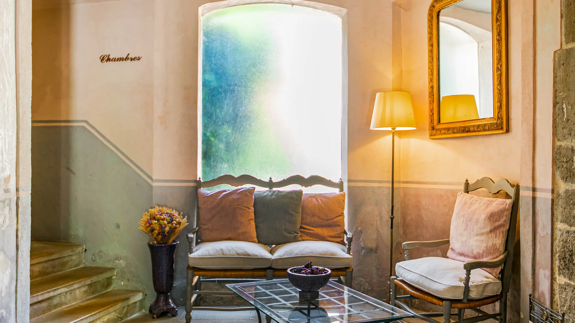 hall d'accueil espace feutré et cosy