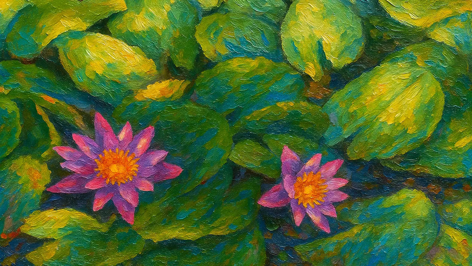 Peinture - Lotus