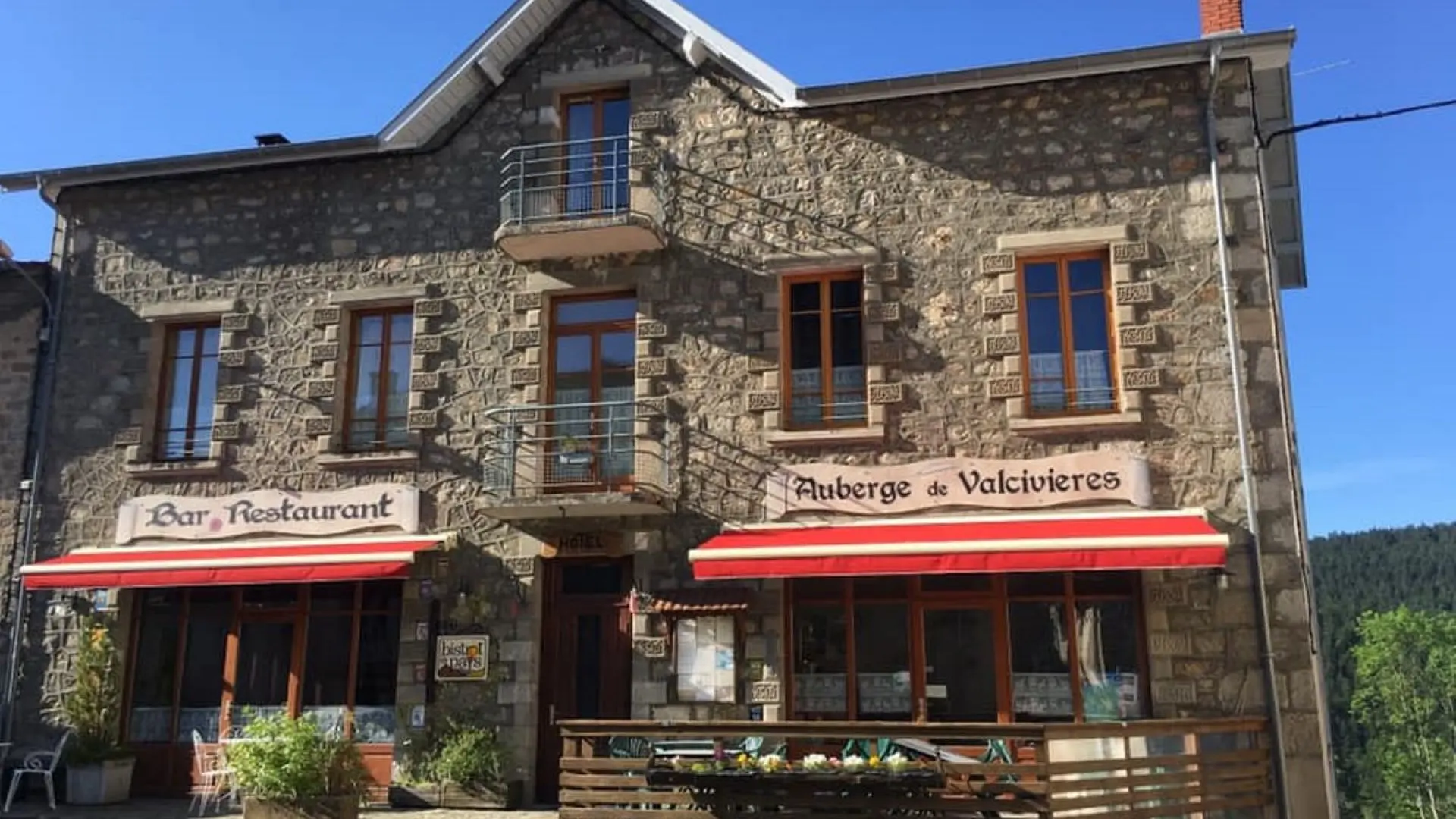 Façade de l'auberge