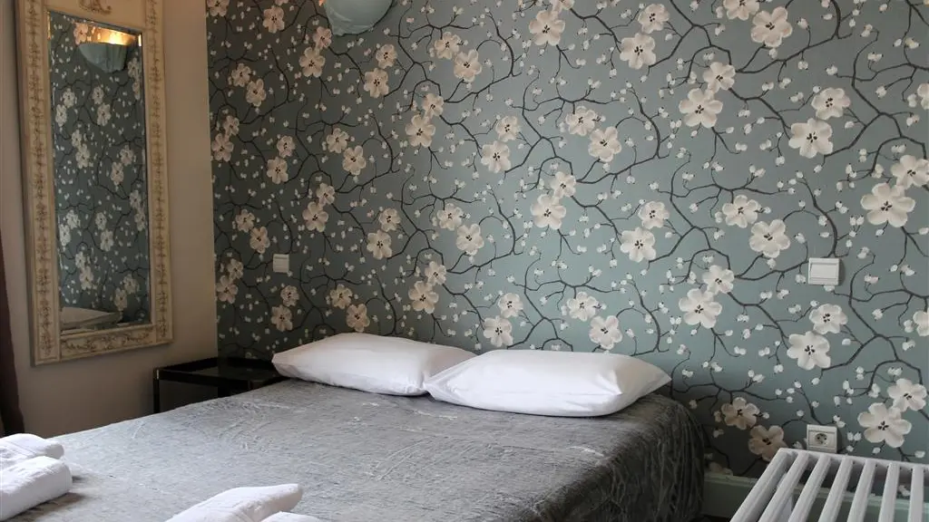 Chambre bleu fleurs