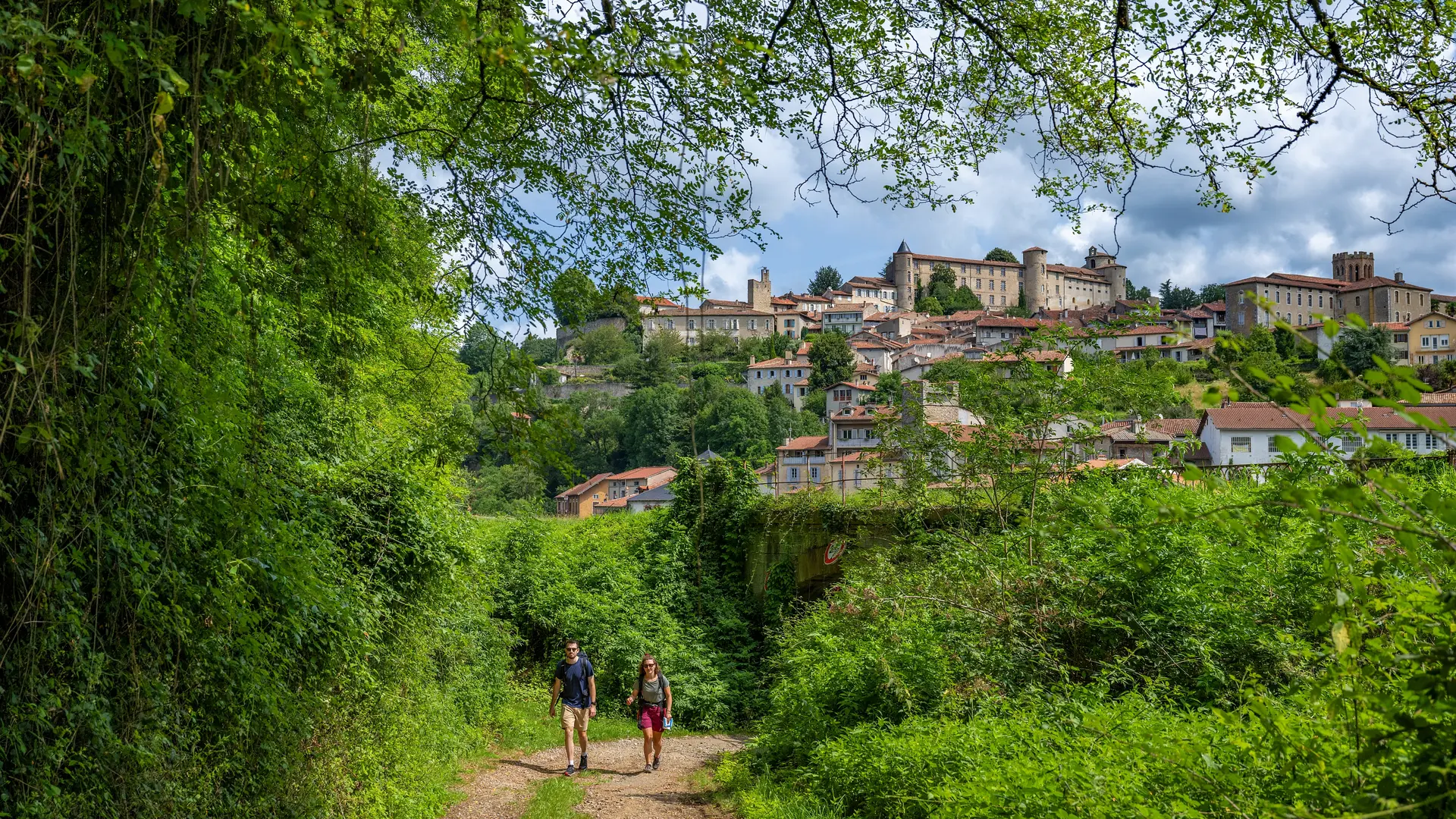 Chemin depuis Saint Lizier vers Moulis