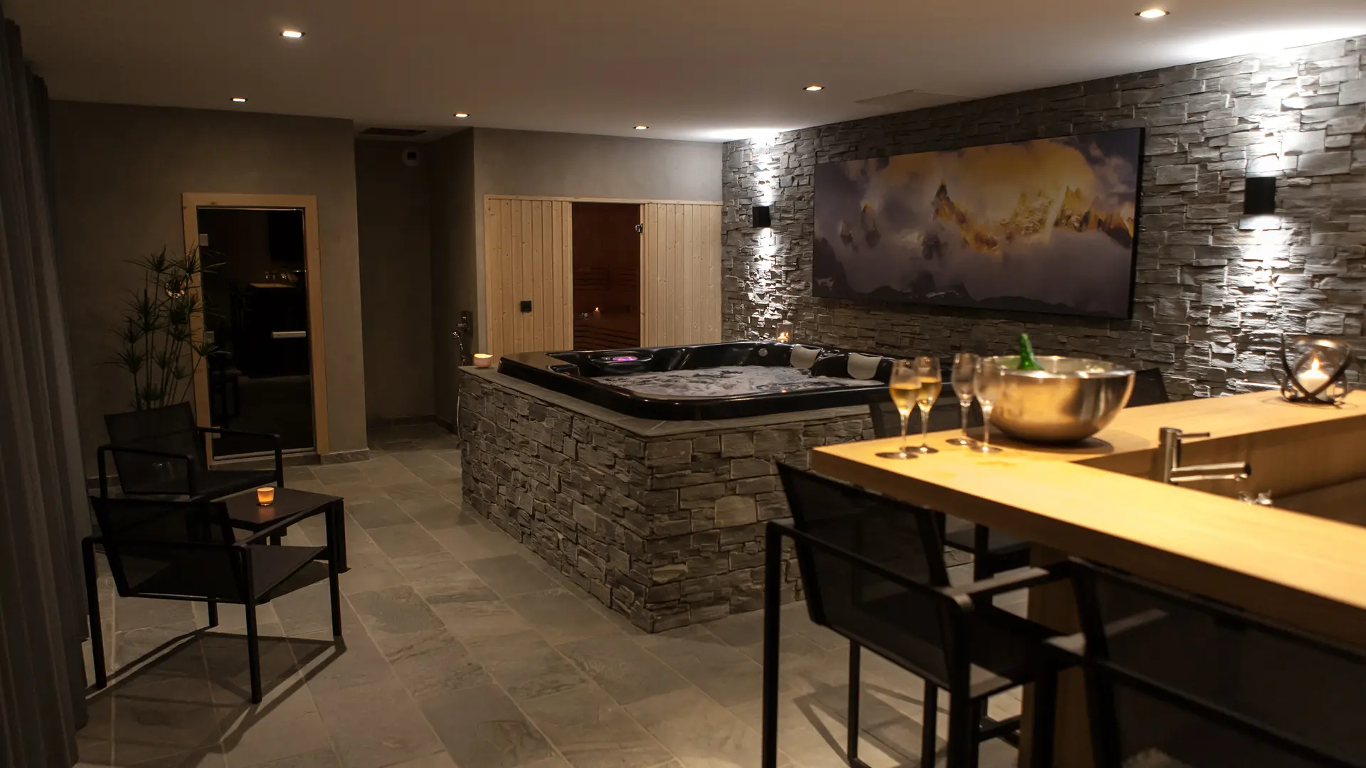 Jaccuzi sous sol