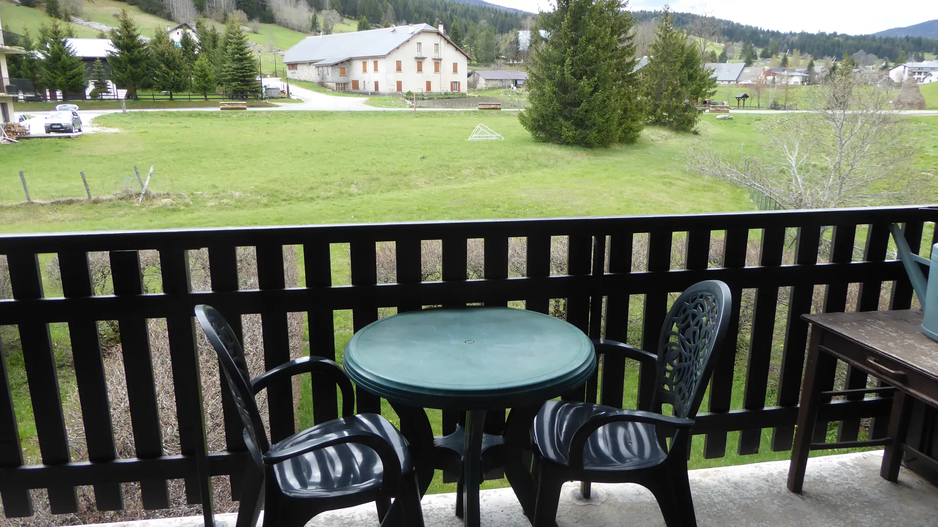 vue depuis le balcon