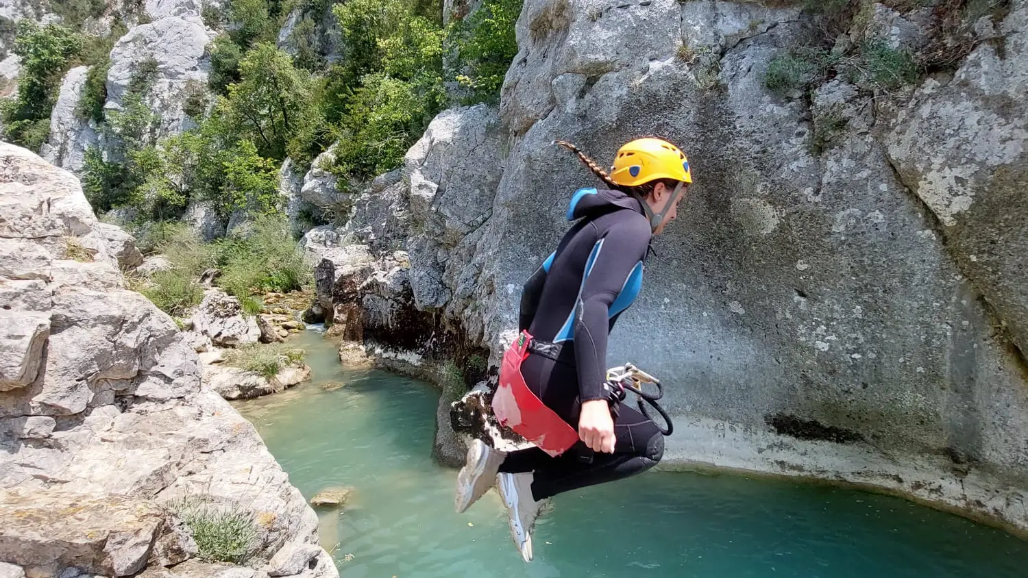 Saut au canyon de l'Artuby
