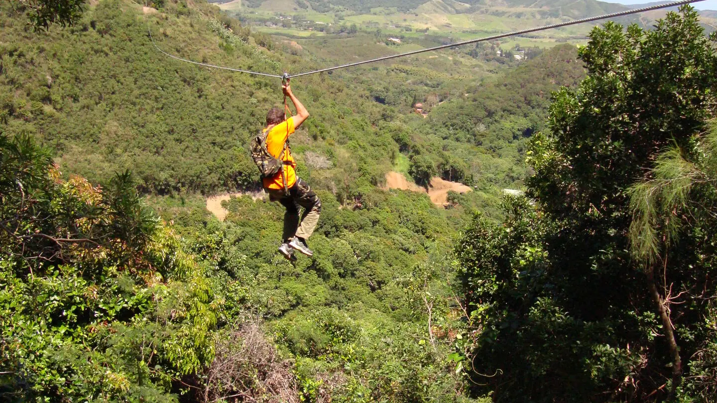 Zipline at Mont Mou, Païta