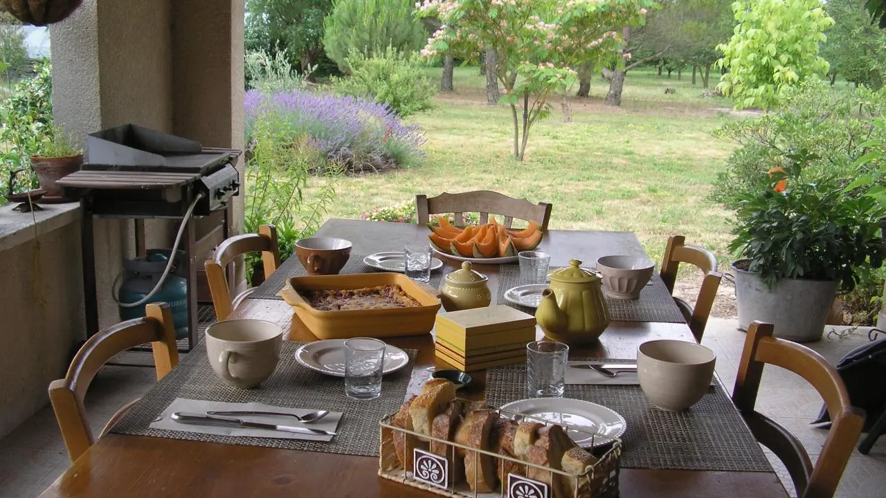 Petits déjeuners coté jardin