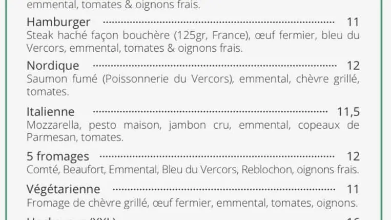 vente à emporter