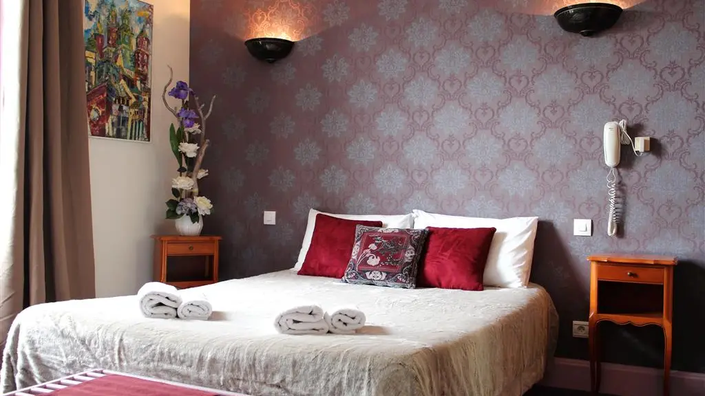 Chambre gris violet