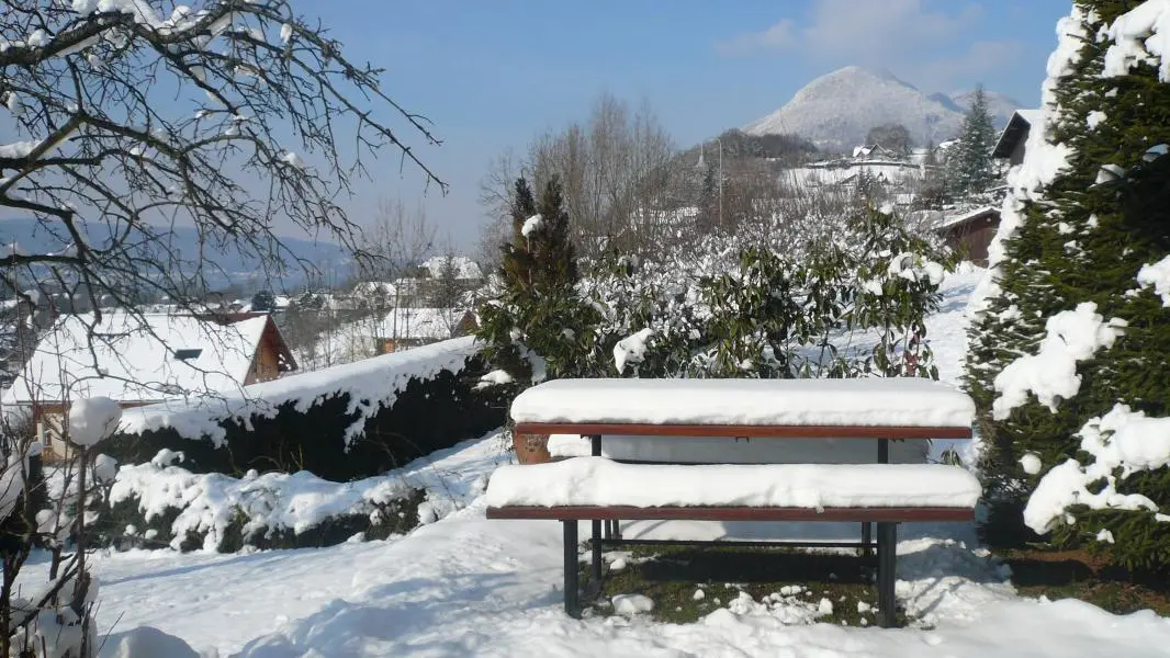 La terrasse en hiver