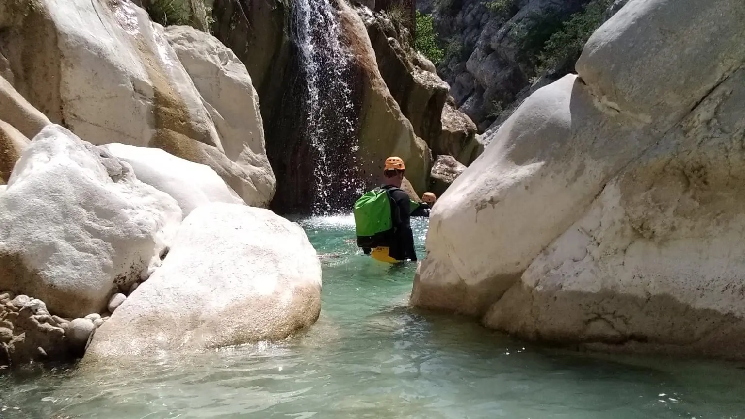 Arrivée du canyon de Riolan