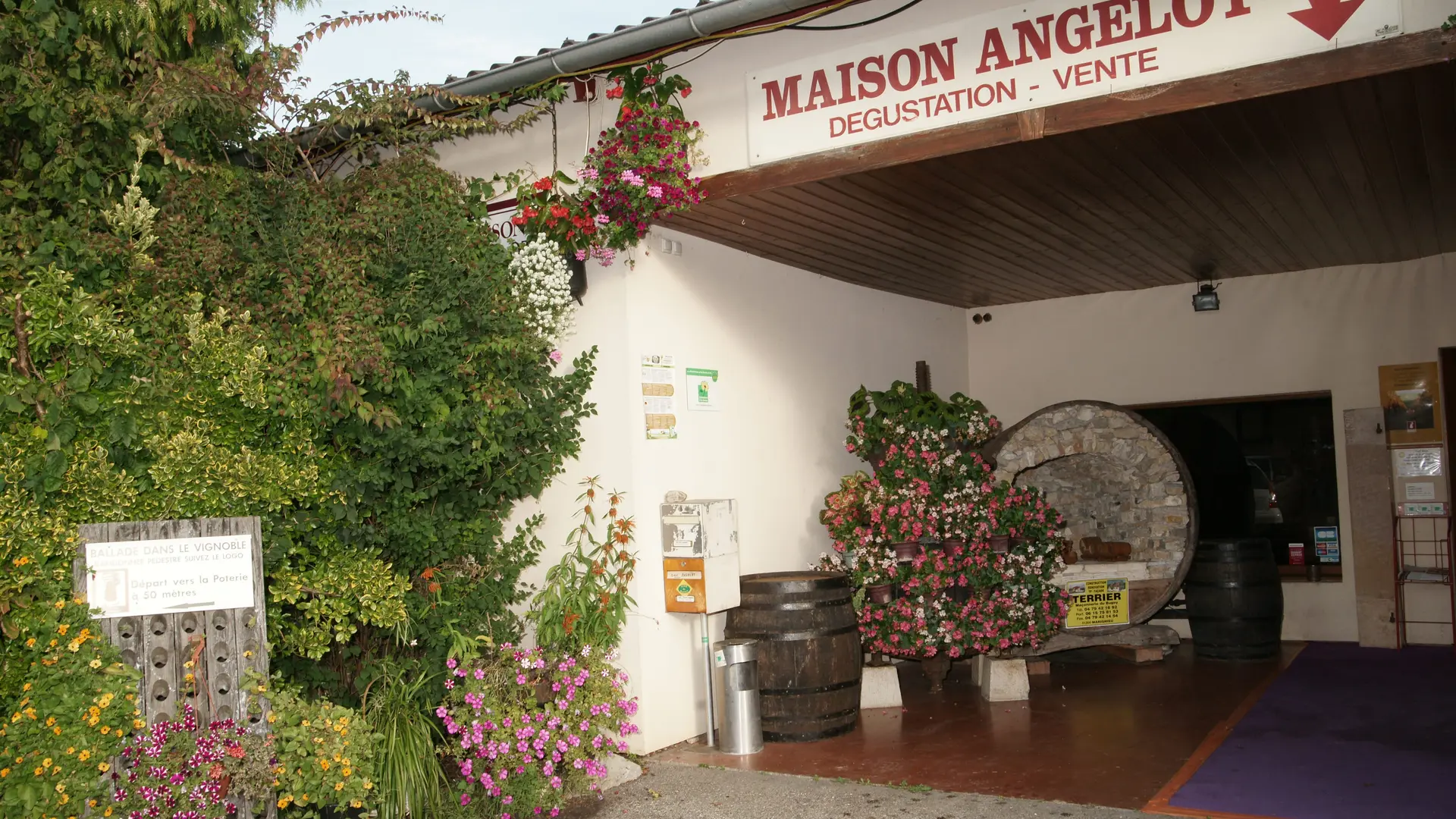 entrée cave Maison Angelot à Marignieu
