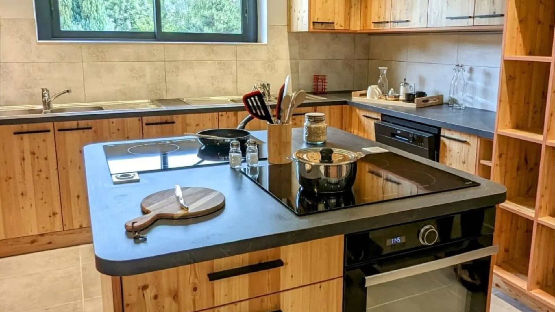 hostel kitchen
