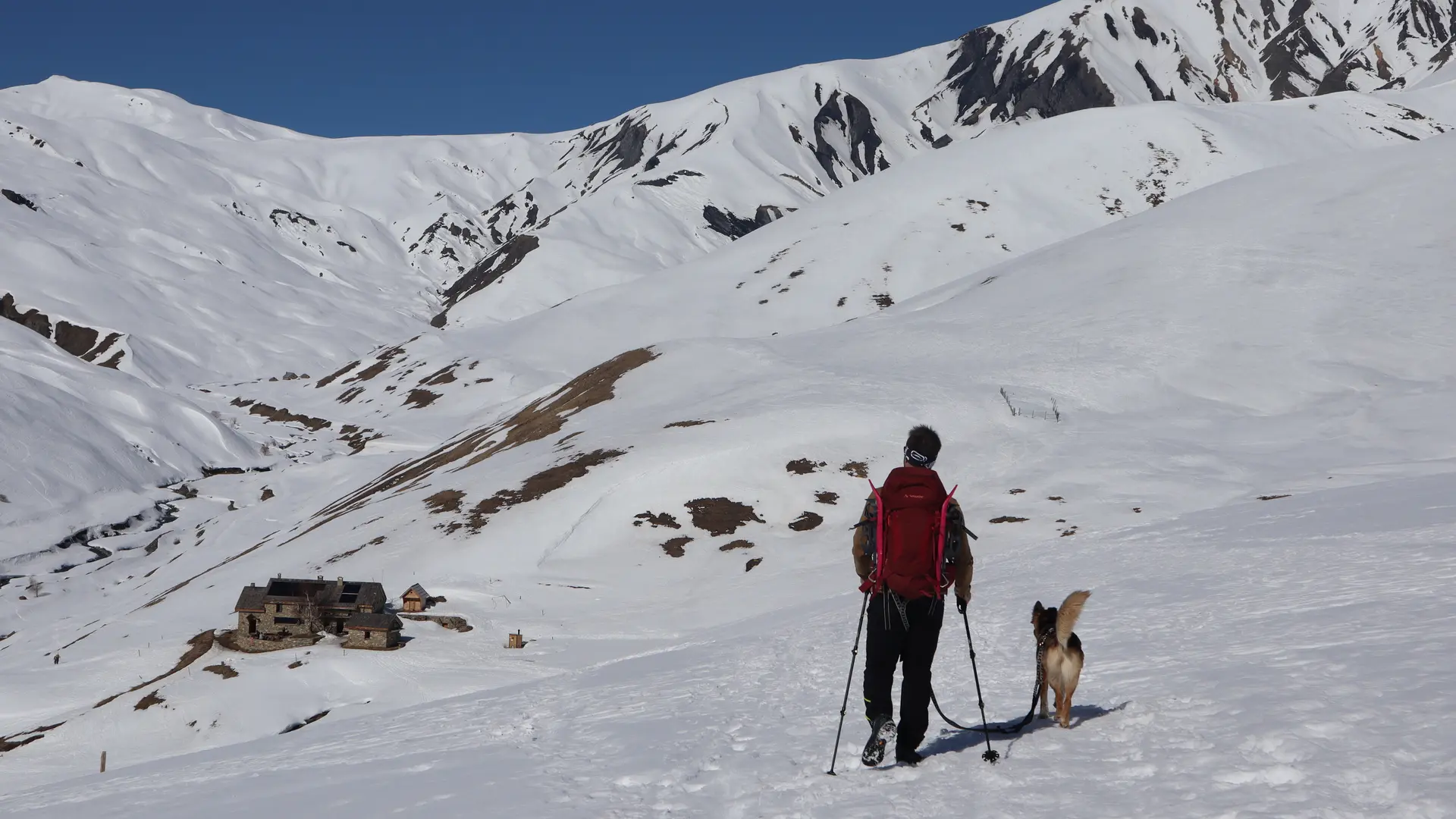 Refuge du pic du Mas en raquettes