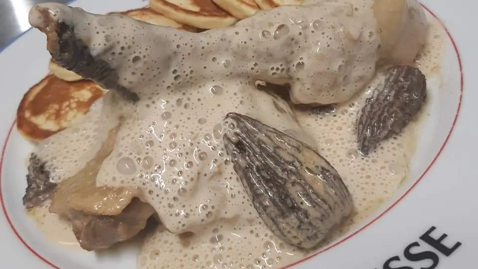 Volaille de Bresse à la crème et aux morilles