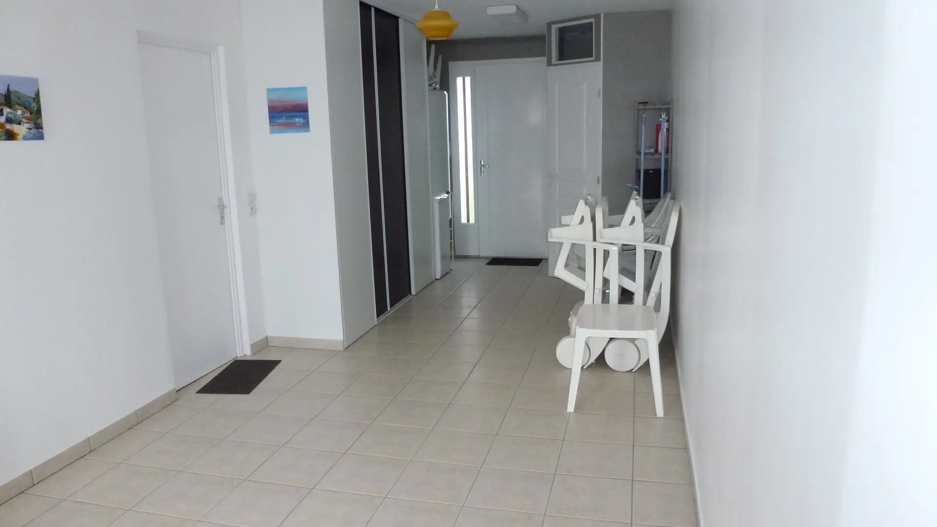 Garage and laundry area