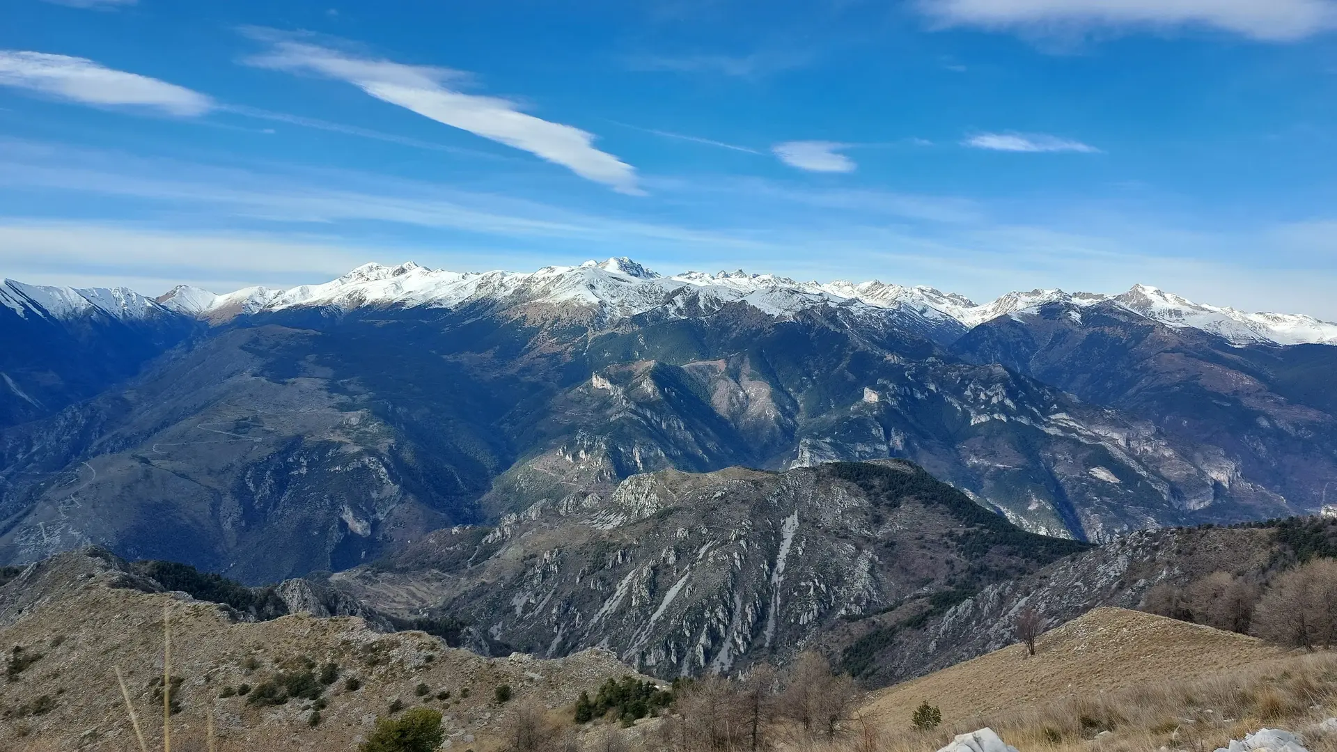 Vue Bego enneigé depuis l'Anan