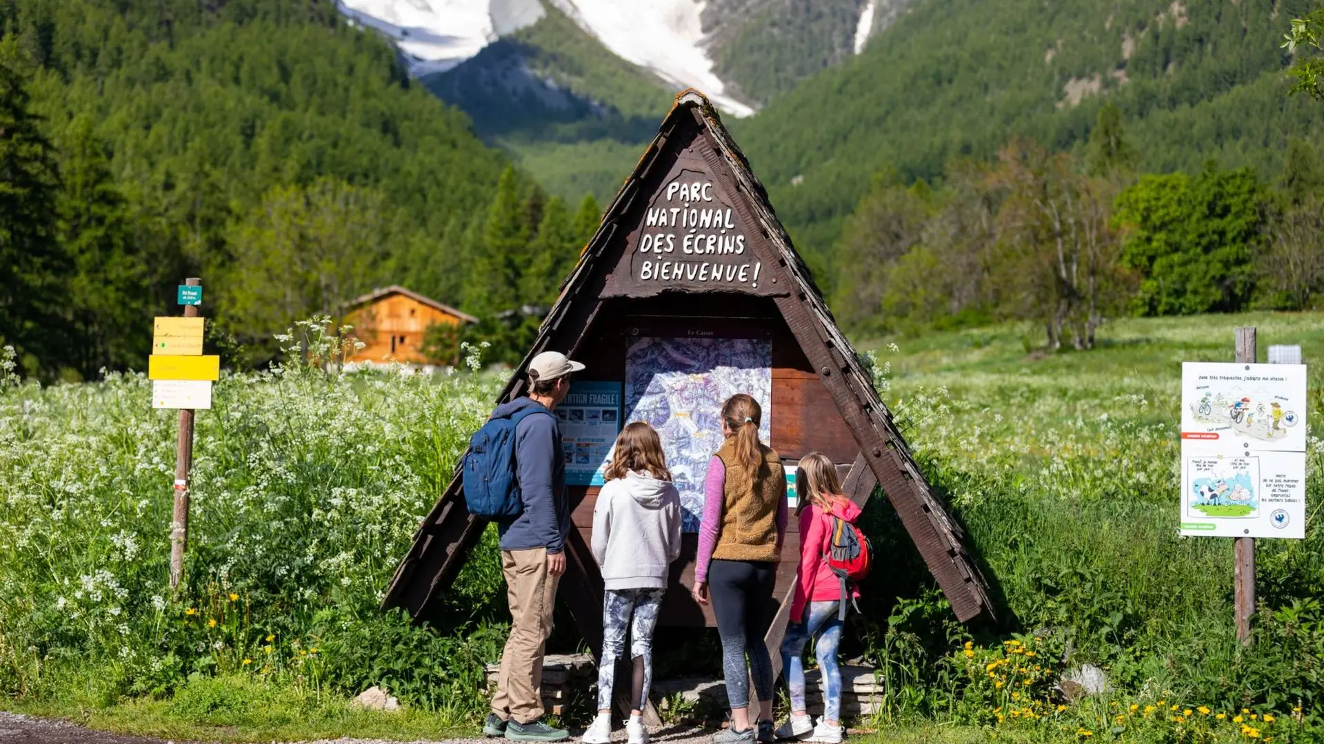 Départ de la randonnée au Casset