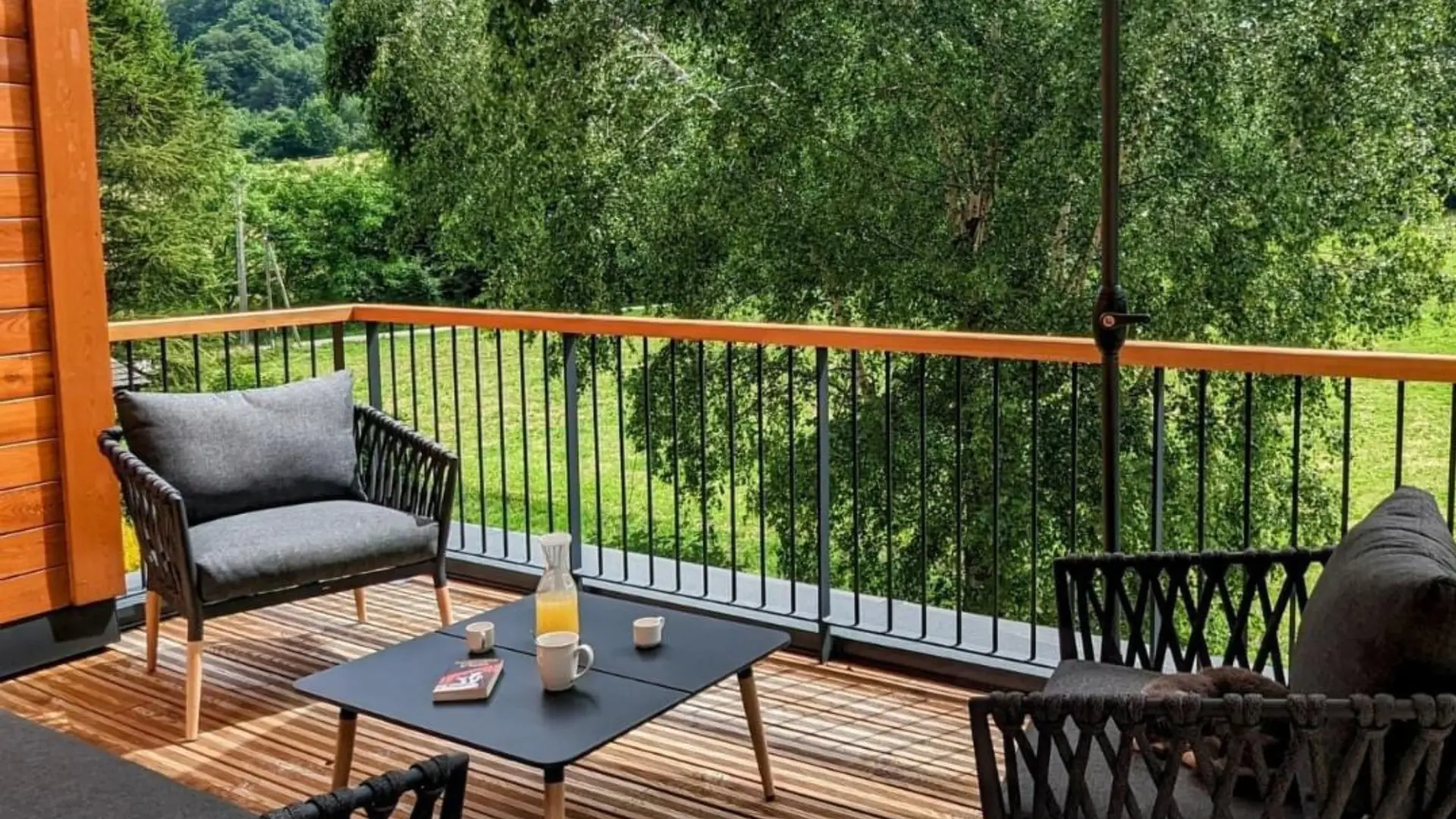 hostel patio