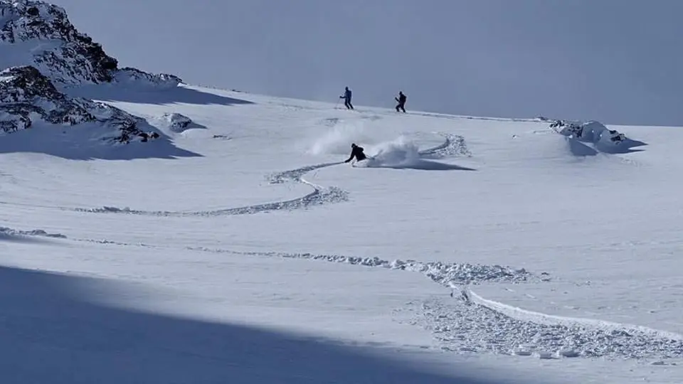 Skieurs freeride