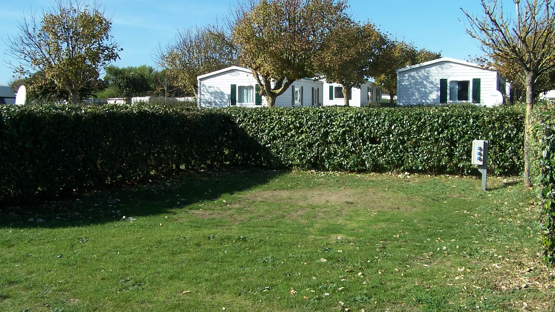 Stellplatz des Campingplatzes