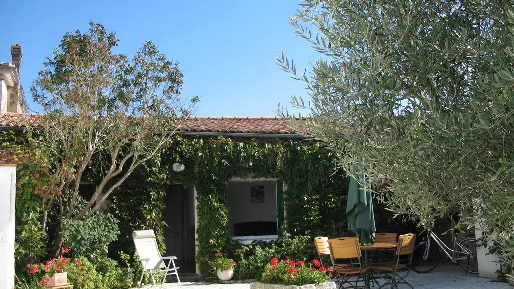 Patio cerrado y pasadizo cubierto
