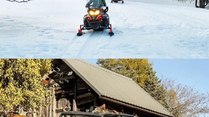 Balade en motoneige et buggy
