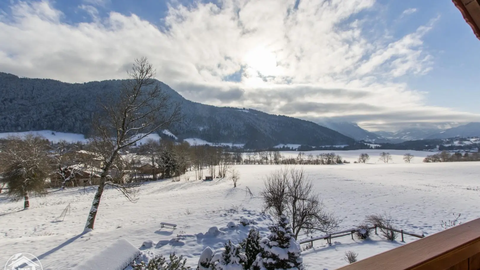 Vue depuis le balcon du gîte