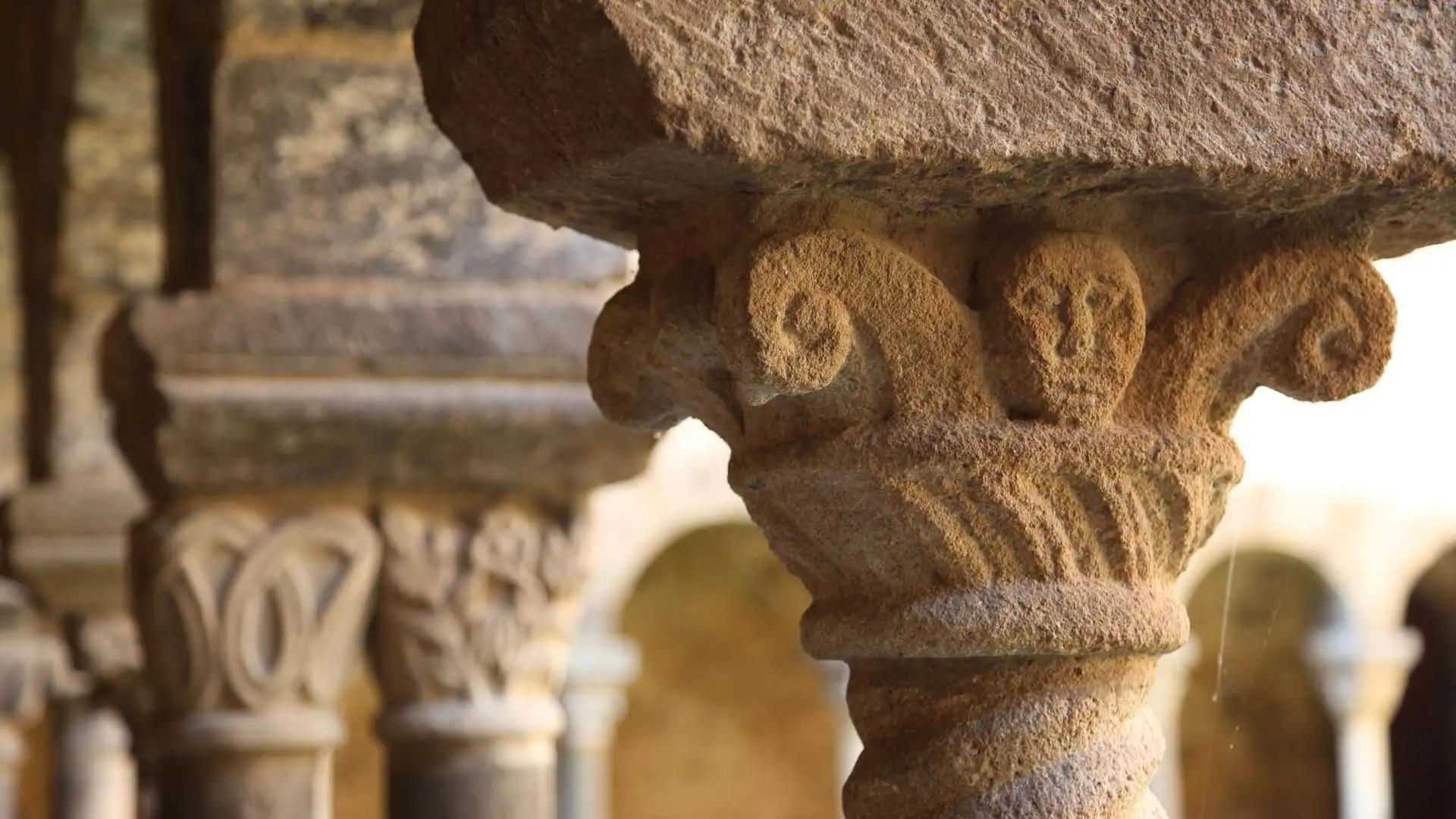 Détail chapiteau colonne du cloitre