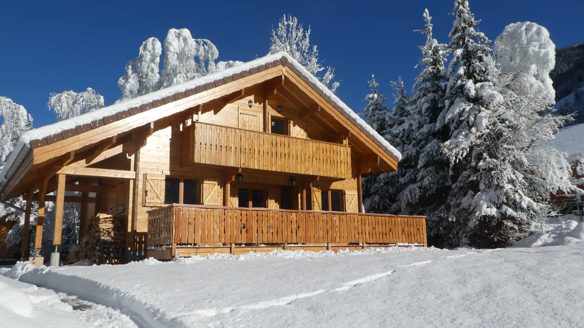 Le Chalet Baroz l'hiver