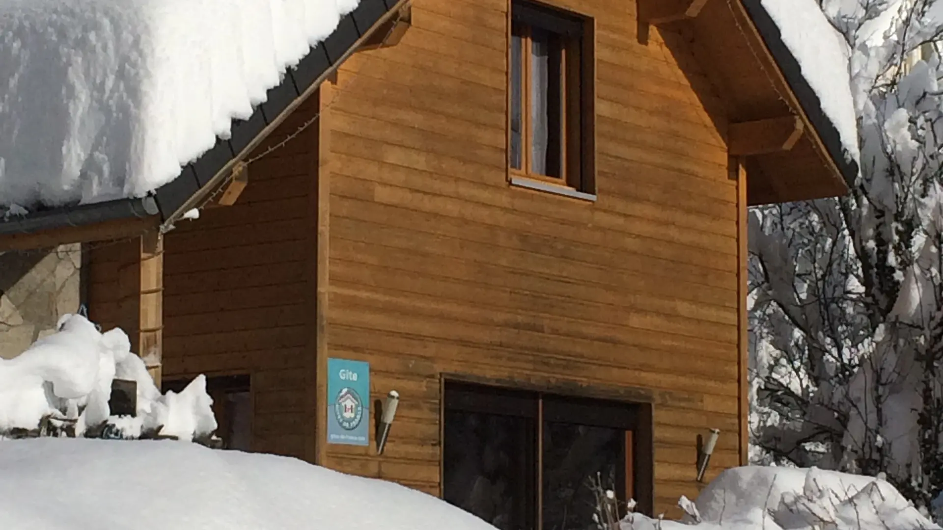 chalet lilas hiver