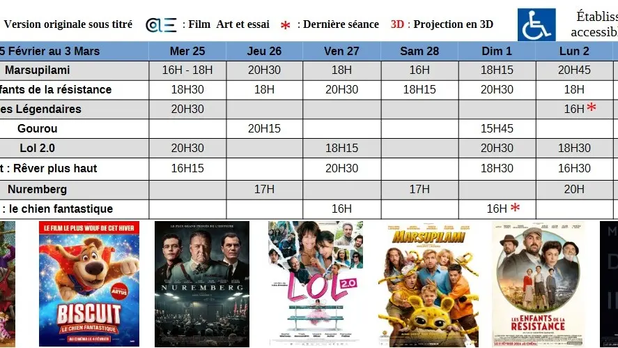 Programme Cinéma Le Poom_Orcières