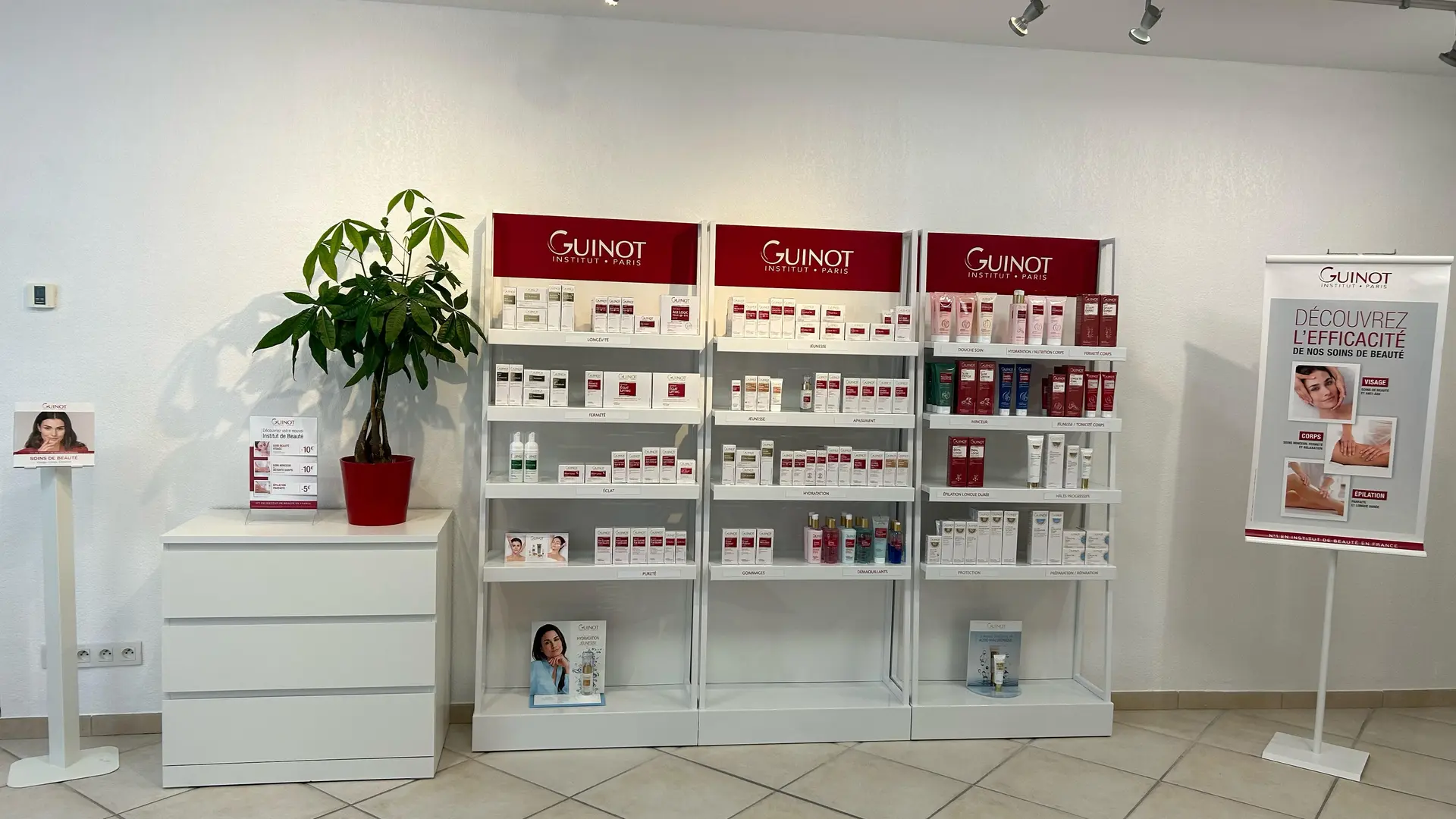 Produits en vente à l'institut