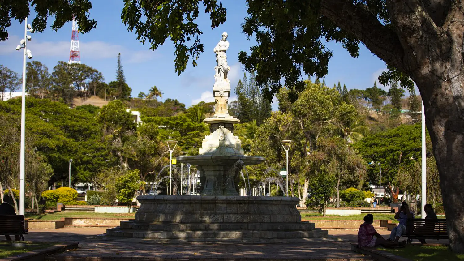 The Celestial Fountain on the Place des Cocotiers in Noumea