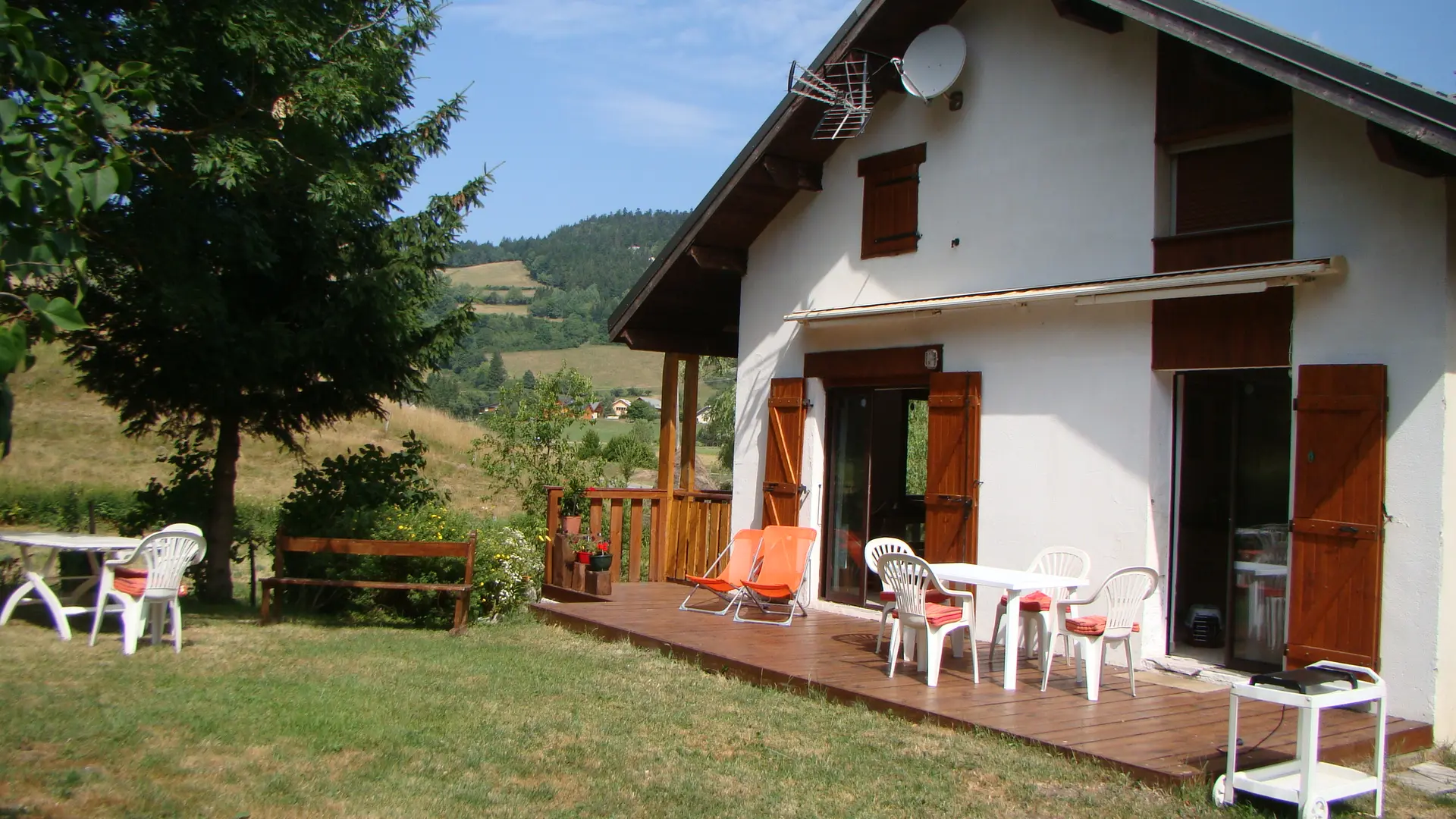 Terrasse en été