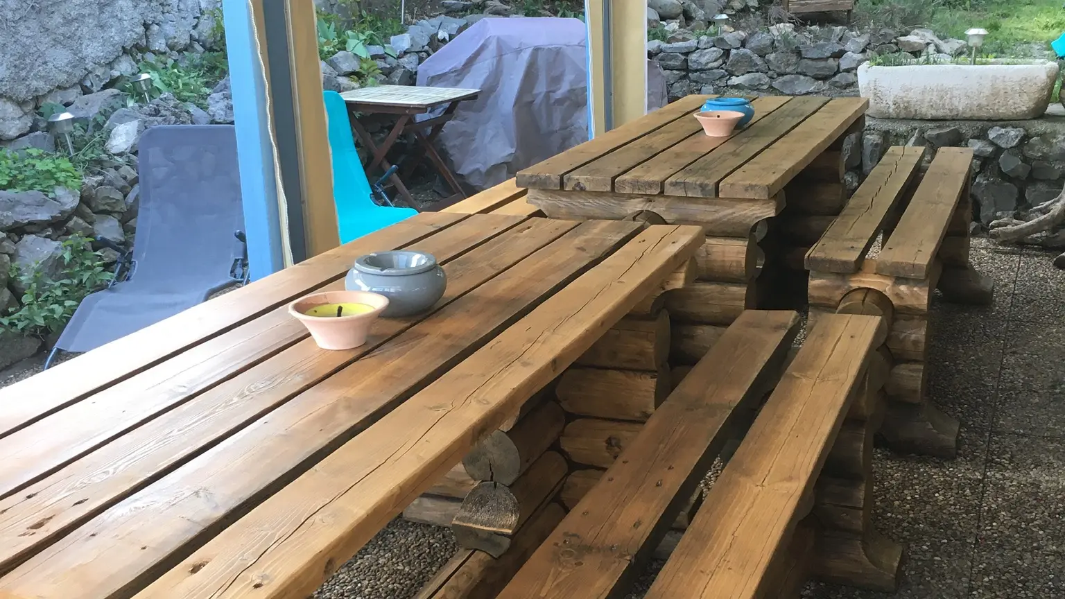 Terrasse gîte d'étape