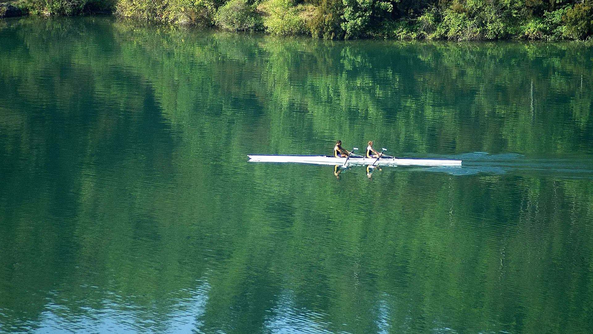 Aviron sur le lac de St Cassien