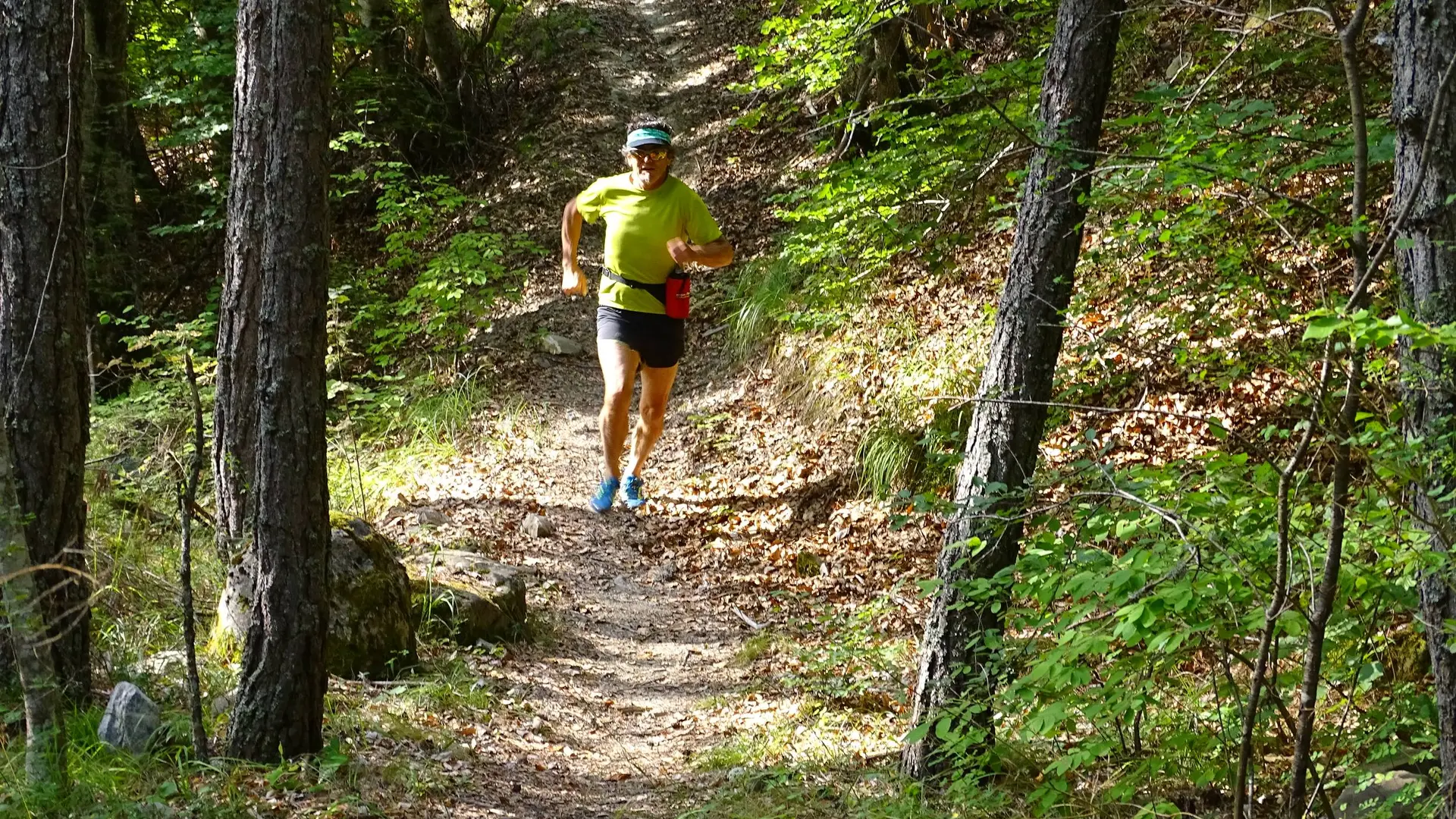 Descente en sous-bois