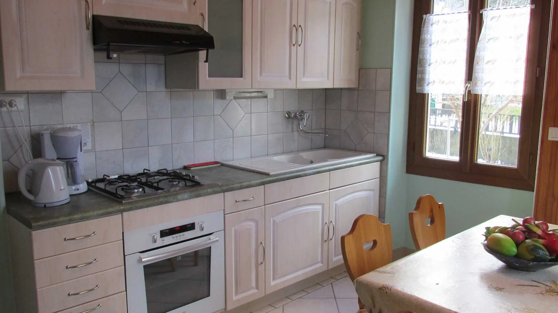 fully-equipped kitchen