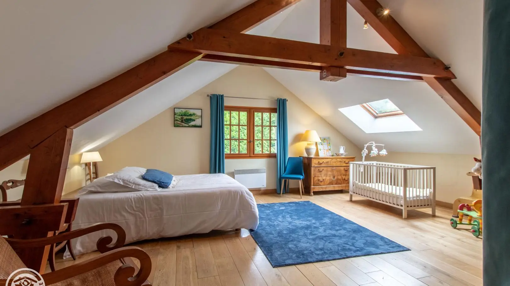 La grande chambre familiale Bleuet